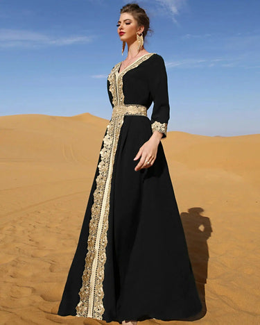 Kaftan Damen Schwarz